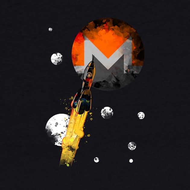 Up To The Moon : Monero Edition by CryptoTextile